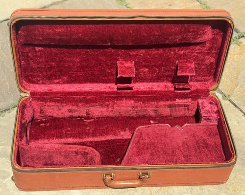 Selmer saxophone leather case - leather,